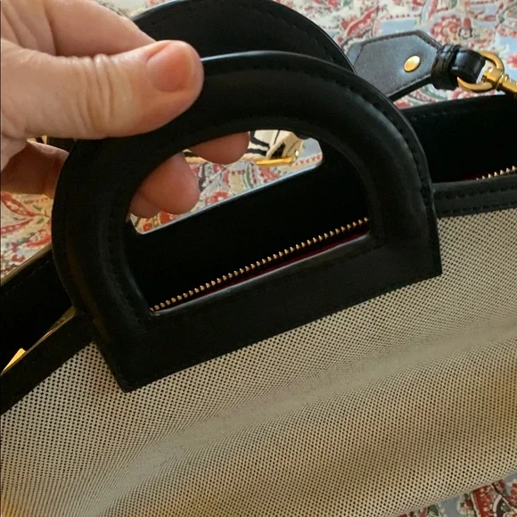 Halston Heritage Black and Tan Crossbody Bag - Picture 3 of 7